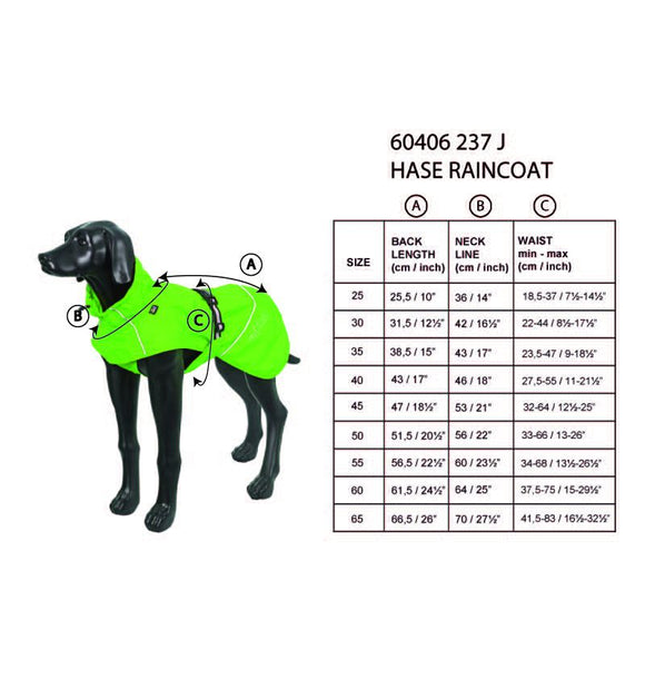 RUKKA REGENMANTEL FÜR HUNDE "HASE REGENJACKE" ROSA