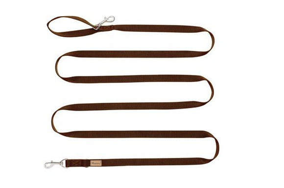 HAQIHANA BROWN EXTENSIBLE NYLON LEASH