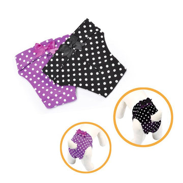 IG PANTS. BLACK DOG WITH POIS AND BOW