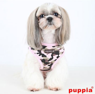 PUPPIA PINK CAMO DOG HARNESS