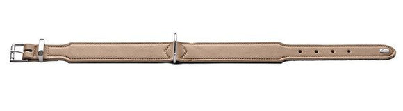 HUNTER COLLARE PELLE "HALSBAND BASIC" BEIGE