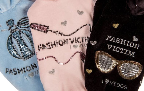 I LOVE MY DOG BLACK FASHIONVICTIM SWEATSHIRT
