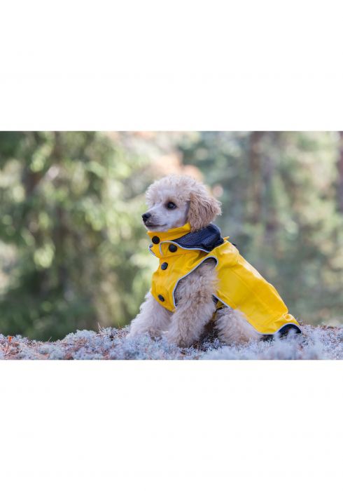 RUKKA IMPERMEABILE PER CANI "STREAM RAINCOAT" GIALLO