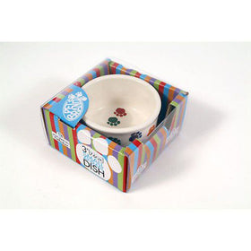 "PAW PRINTS" CERAMIC BOWL