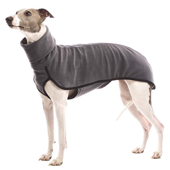 "SOFA KEVIN 03" GRAY FLEECE SHIRT FOR PLI, WHIPPET, GALGO AND GREYHOND