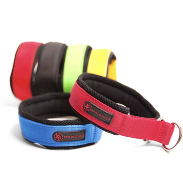 FLUO GREEN "SOFA TEXTILE" PADDED COLLAR