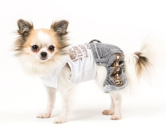 ABITO I LOVE MY DOG BEACH VINTAGE MASCHIETTO