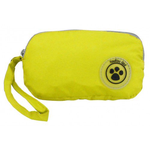 WATERPROOF FOUFOU DOG RAINY DAY YELLOW PONCHO