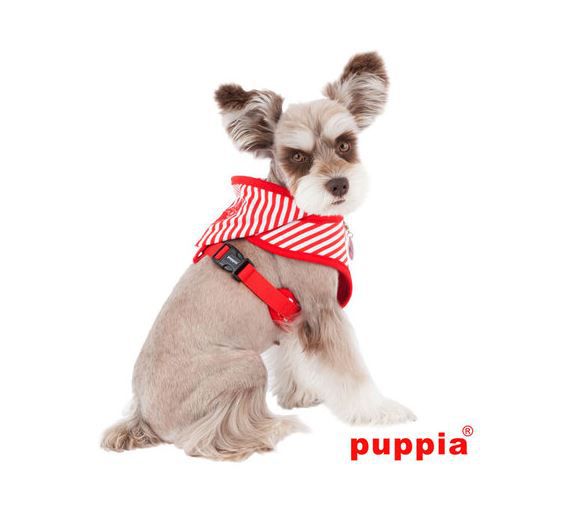 PUPPIA RED BEACH PARTY DOG HARNESS