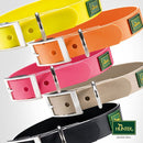 HUNTER HIGH VISIBILITY WATER REPELLENT DOG COLLAR WITH FUCHSIA PADDING-1