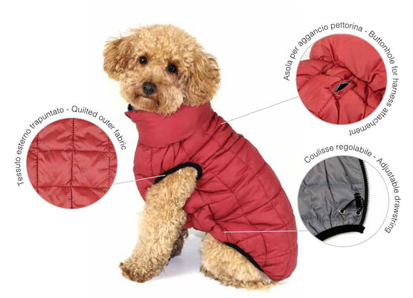 UP "POLAR JACKET" RED DUVET FOR DOGS