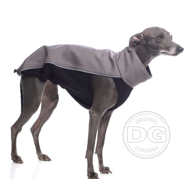 GRAY "DG OUTDOOR SOFT SHELL TOP" T-SHIRT FOR PLI, WHIPPET, GREYHOUND