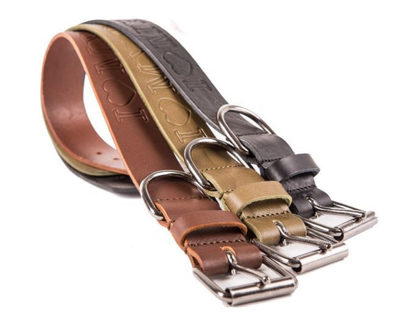 HUNDEHALSBAND ICH LIEBE MEINEN HUND "TOSKANA" MILITÄRGRÜN