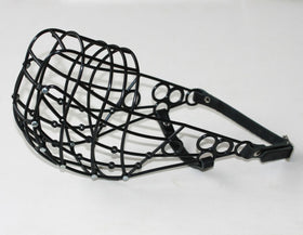 PVC MUZZLE FOR GREYHOUND - LIGHT BLACK