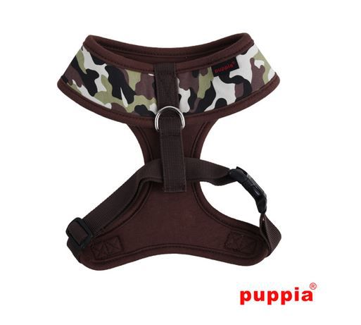 PUPPIA PETTORINA CANE MARRONE CAMO