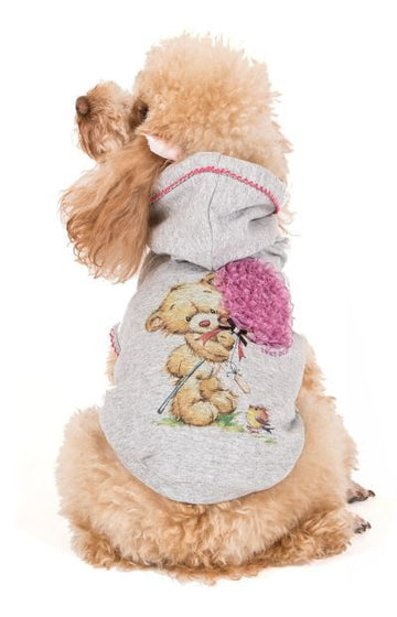I LOVE MY DOG "SWEATSHIRT HUGME" PINK T-SHIRT